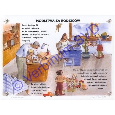 MODLITWA ZA RODZICÓW - POCZTÓWKA