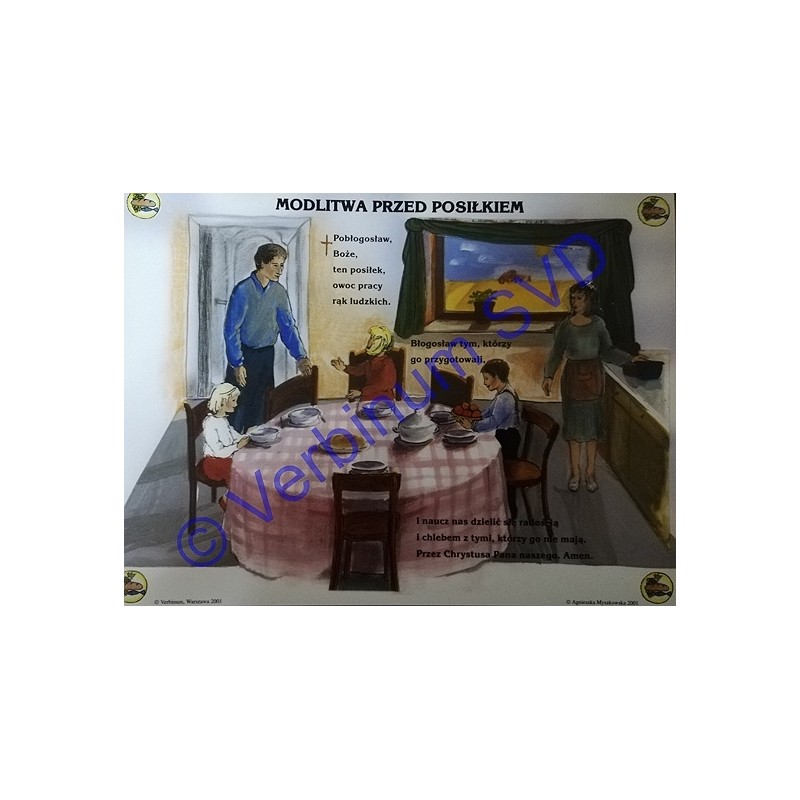 MODLITWA PRZED POSIŁKIEM - PLAKAT
