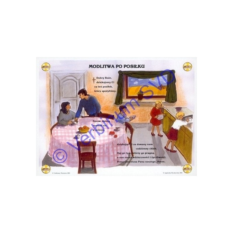 MODLITWA PO POSIŁKU - PLAKAT