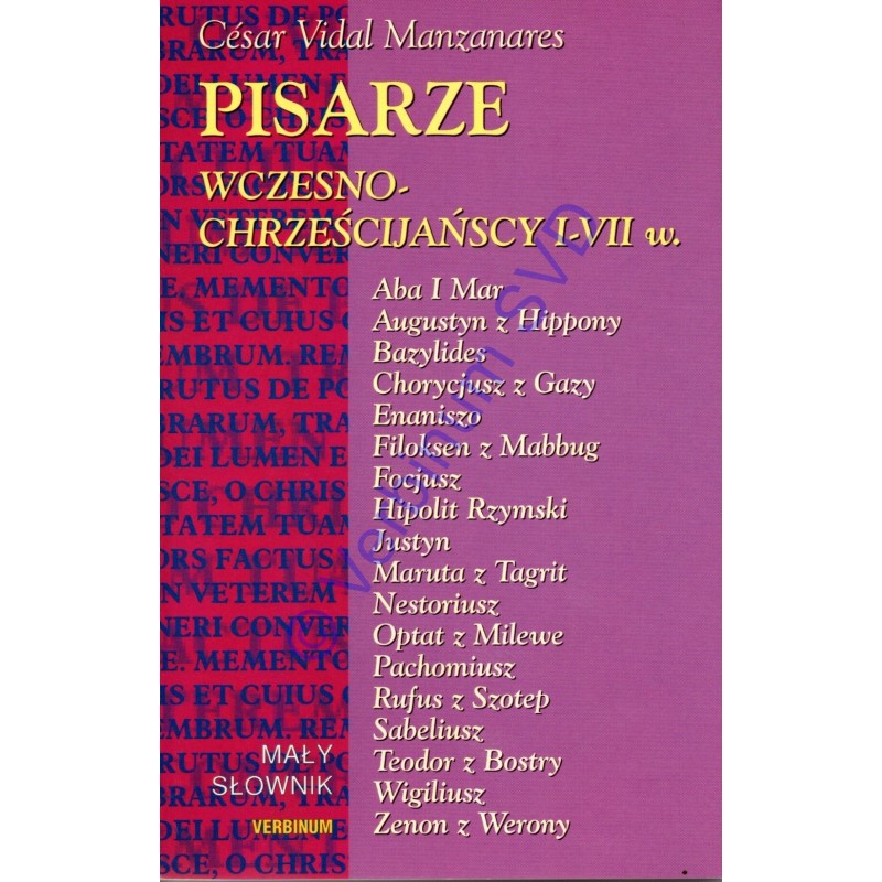 PISARZE WCZESNO-CHRZEŚCIJAŃSCY I-VII w.